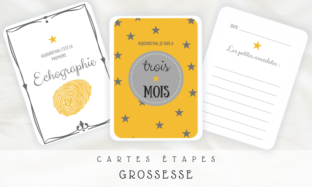 Cartes étapes Grossesse