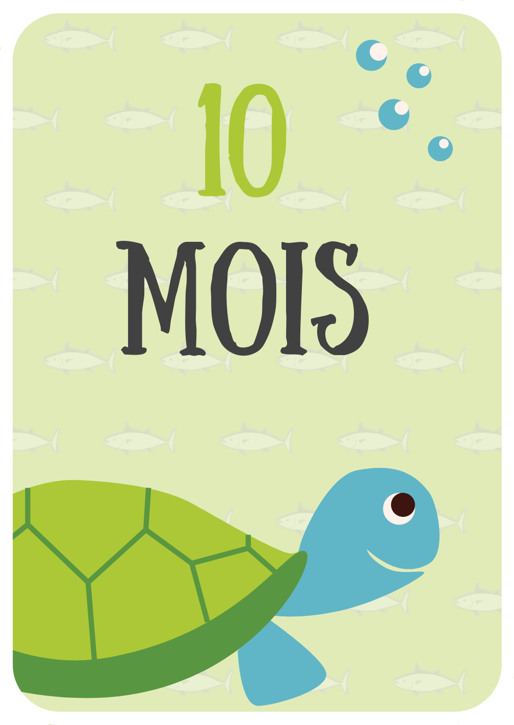 Cartes étapes Bébé