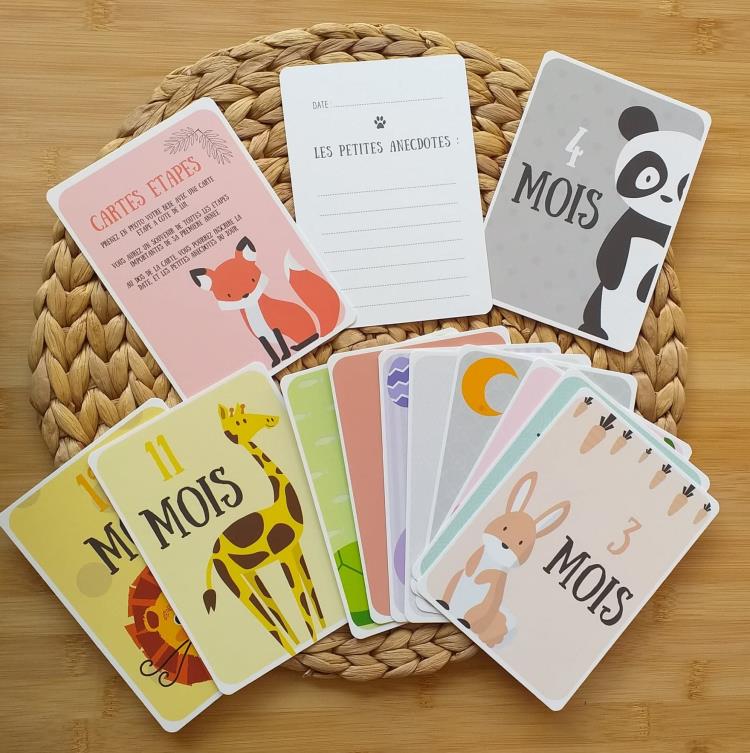 Cartes étapes Bébé