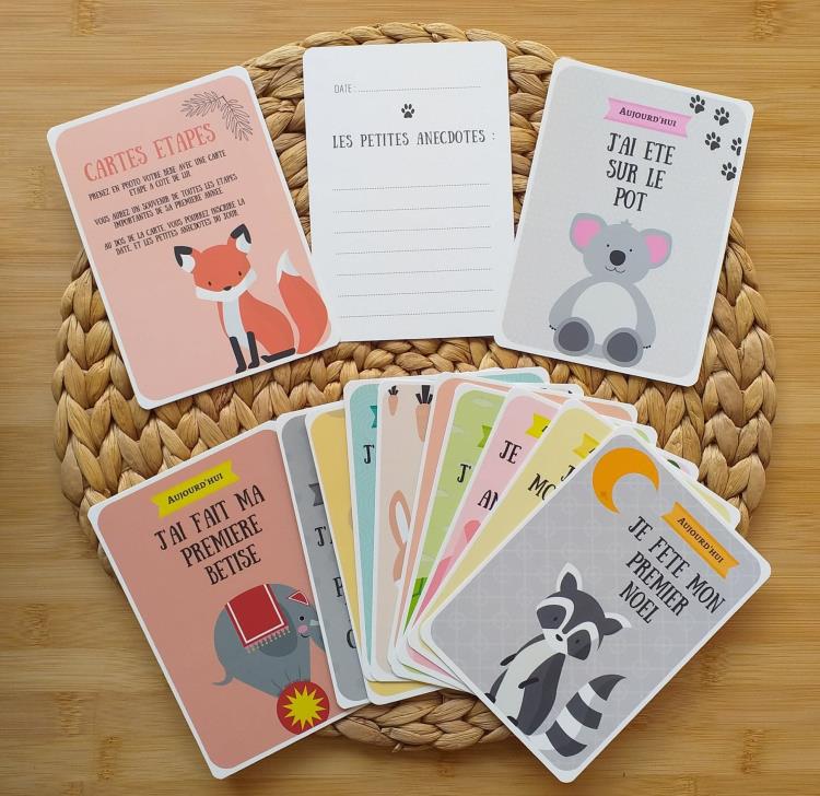 Cartes étapes Bébé