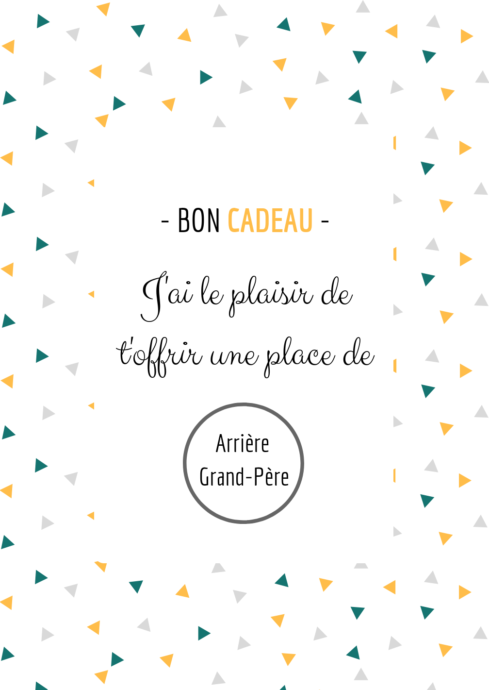 Carte Annonce Arrière Grand-père
