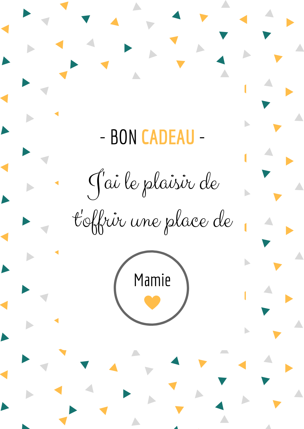 Carte Annonce mamie