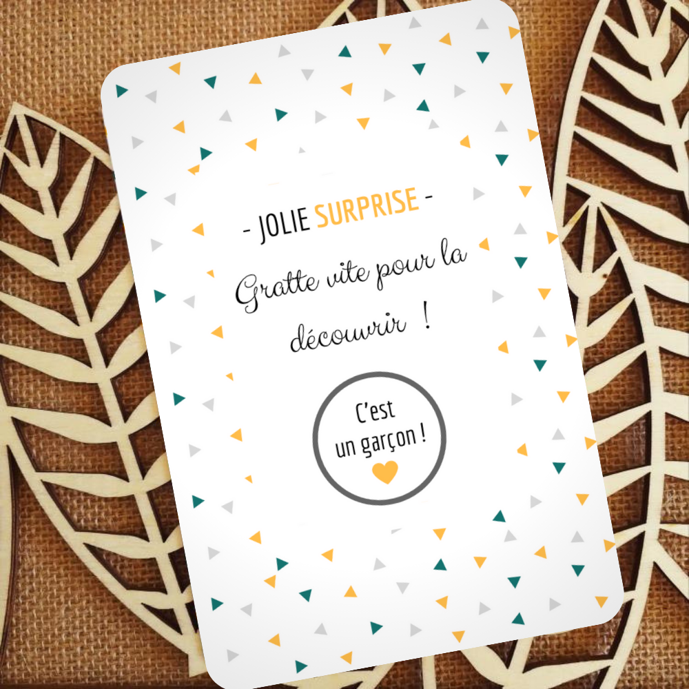 Carte Annonce Garcon