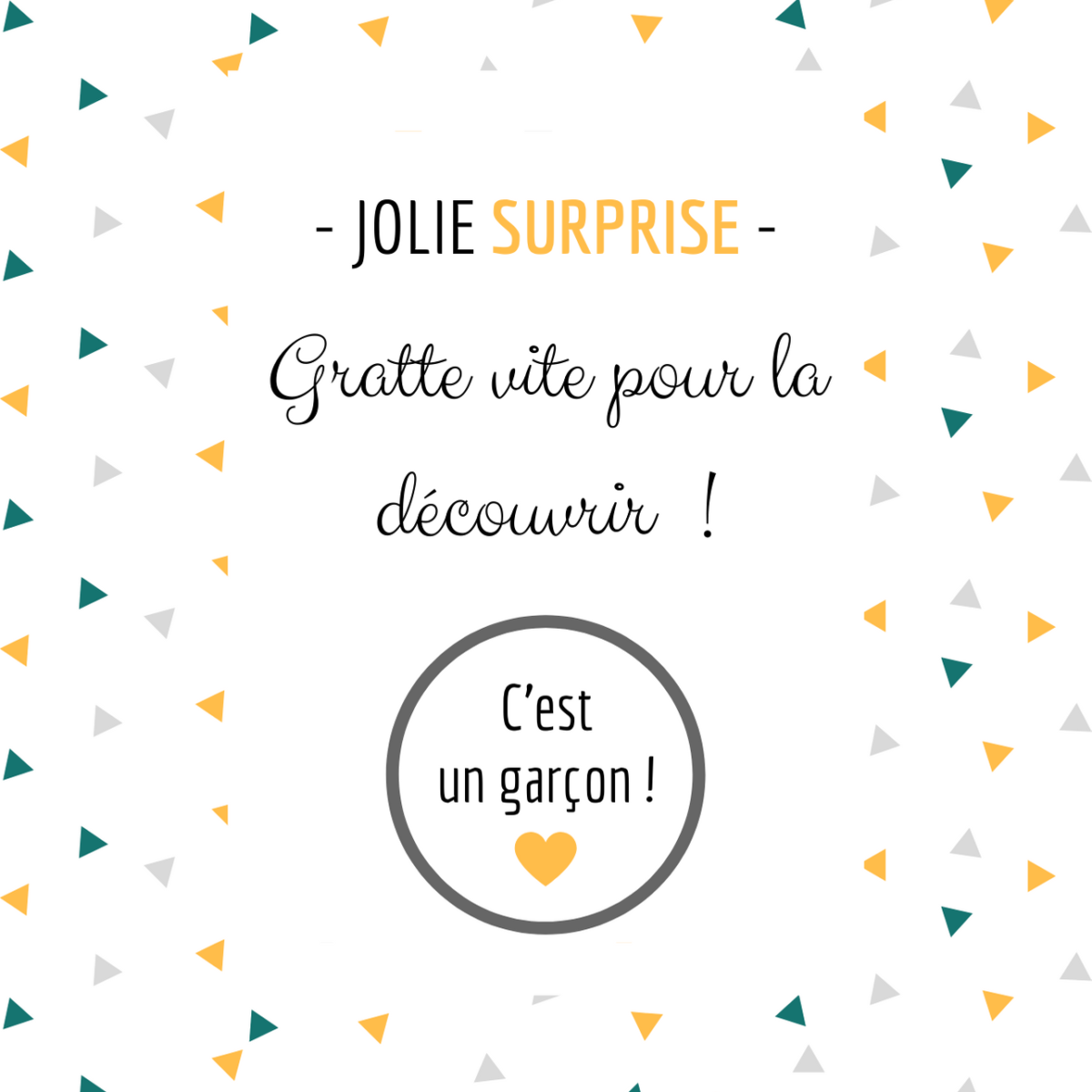 Carte Annonce Garcon