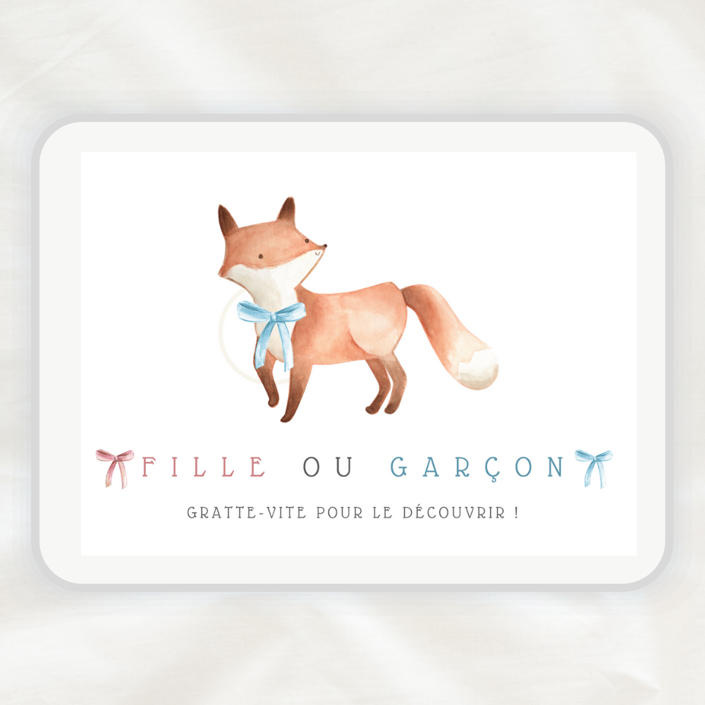 Carte Annonce Garcon