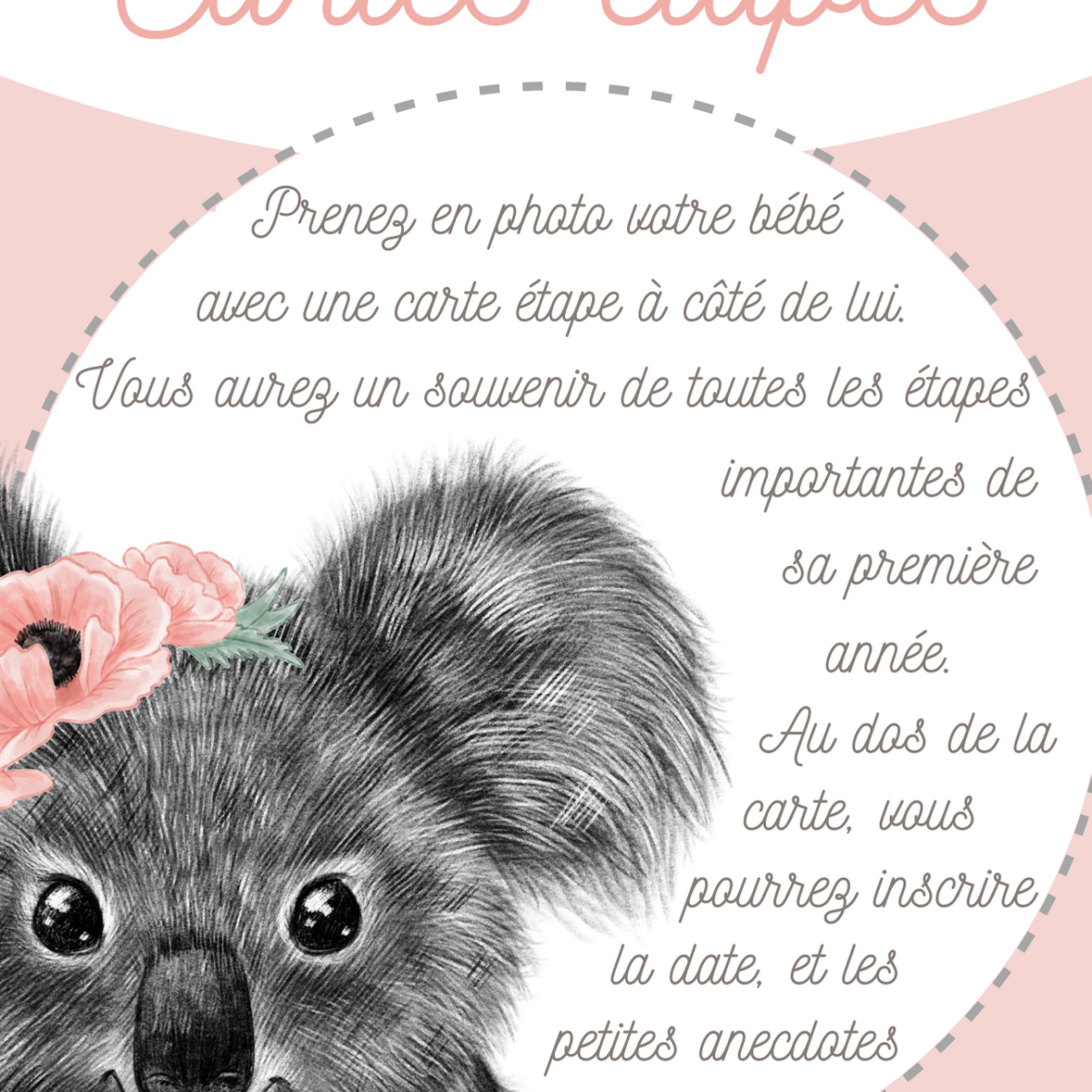 Cartes étapes Bébé
