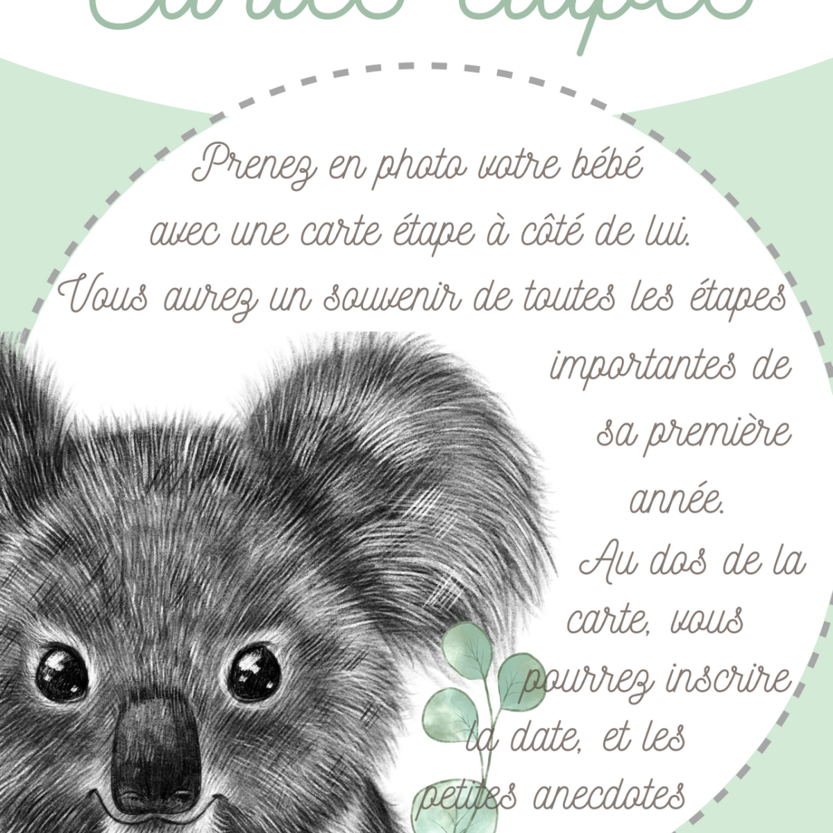 Cartes étapes Bébé