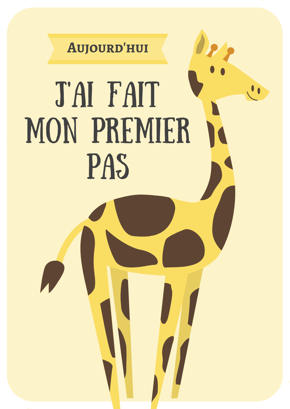 Cartes étapes Bébé