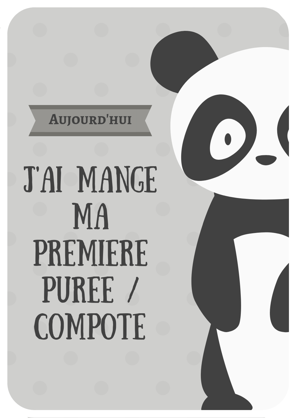 Cartes étapes Bébé