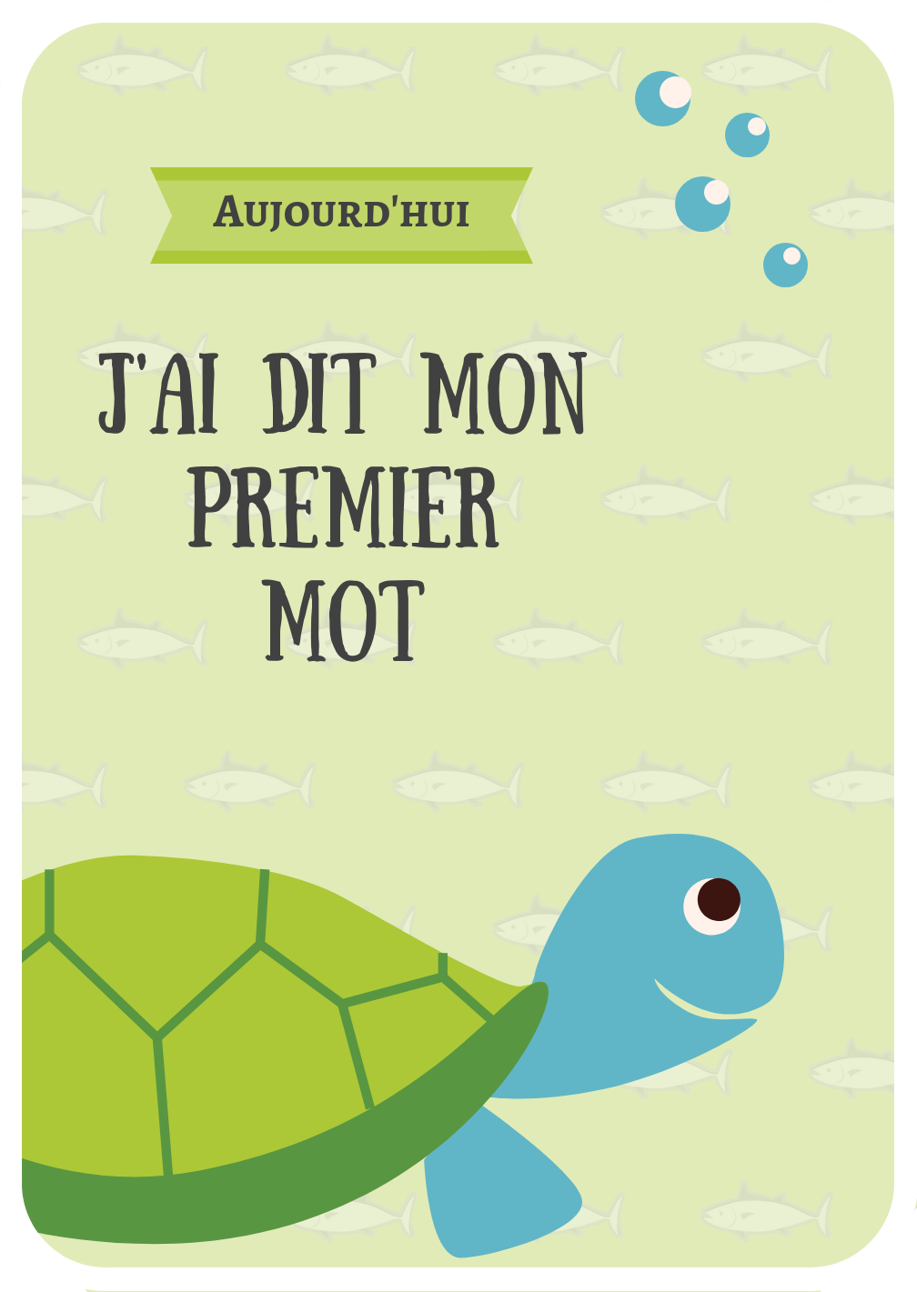 Cartes étapes Bébé